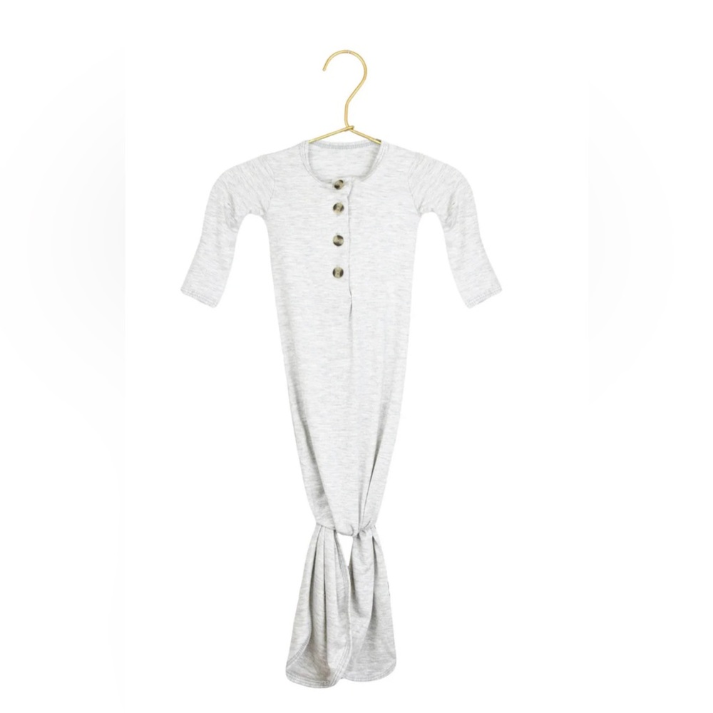Lou Lou & Company Asher Gray Knotted Gown with Fold-over Mittens